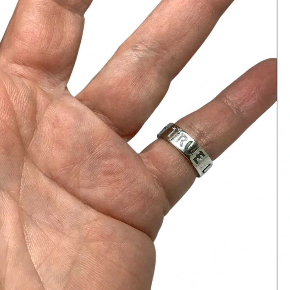 James Avery Engraved Sterling Silver 'True' Ring